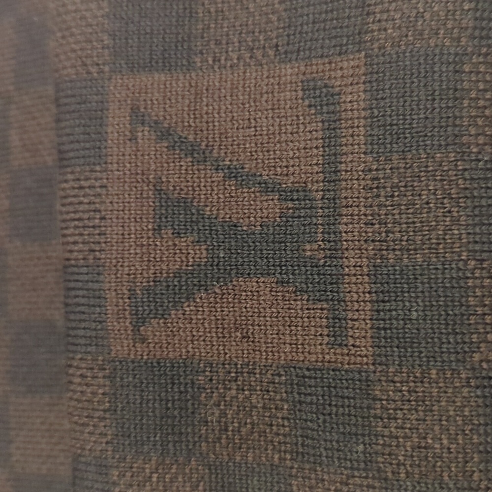 Louis Vuitton Scarf Damier Ebene Wool - Picture 7 of 11